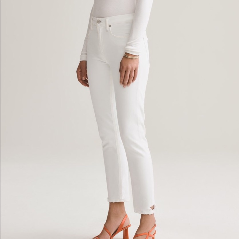 NWT AGOLDE White Jeans